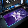 misteln schariac Mouse Pad RGB Gaming Mousepad Big LED Pad PC Desk Mat Luminous Mouse Pad Large Keyboard Mats Table Rug With