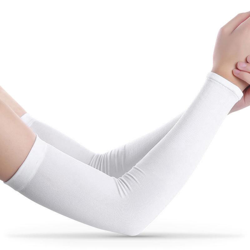 Cooling Arm Sleeves Men Women UV Sun Protection Long Arms Sleeves Cover for Cycle Driving Running Golfing Football Basketball