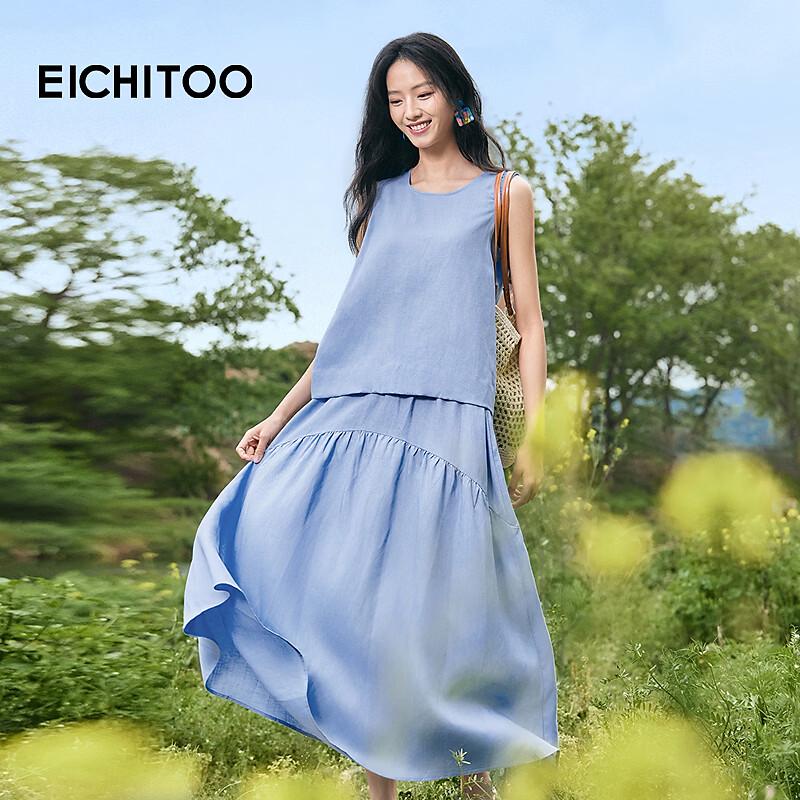 Aijutu Women s Tencel Linen Sleeveless Summer Shirt M
