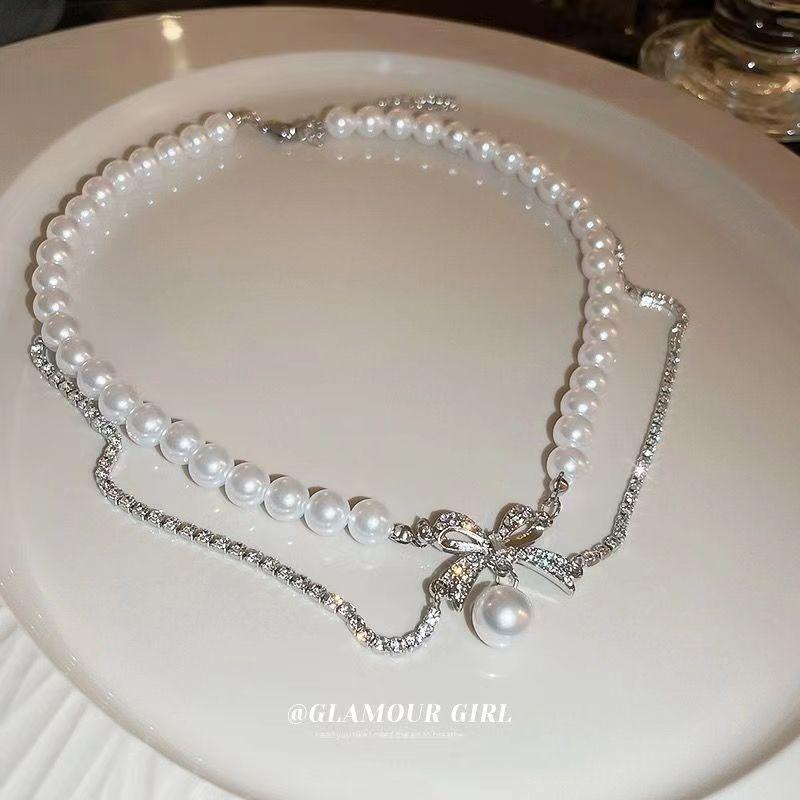 High-quality Necklace - Elegant, Luxurious, Exquisite, Retro Pearl Collar Chain for Delicate Necklaces, Enhancing The Appearance of The Collarbone.