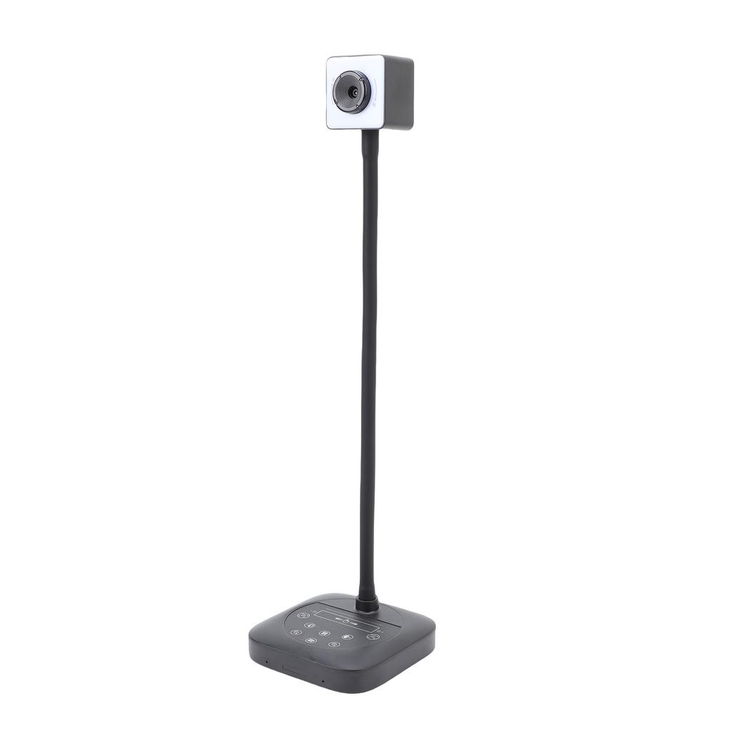 4K Document Camera with Autofocus, Built In Microphone, Three Level LED Fill Light, Plug and Play, Ideal for Online