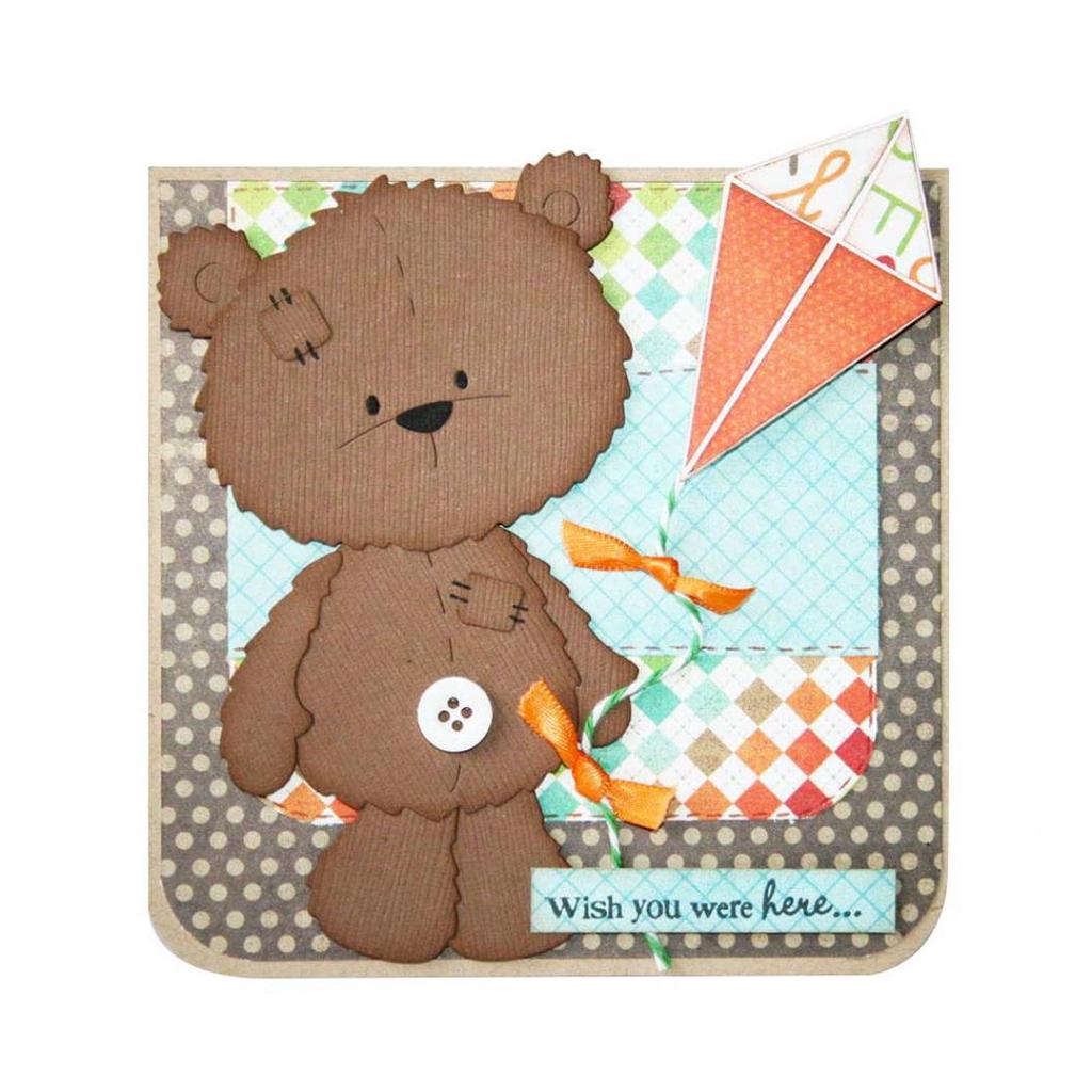 Bear Shape Metal Cutting Dies DIY Scrapbooking Album Cards Embossing Stencil