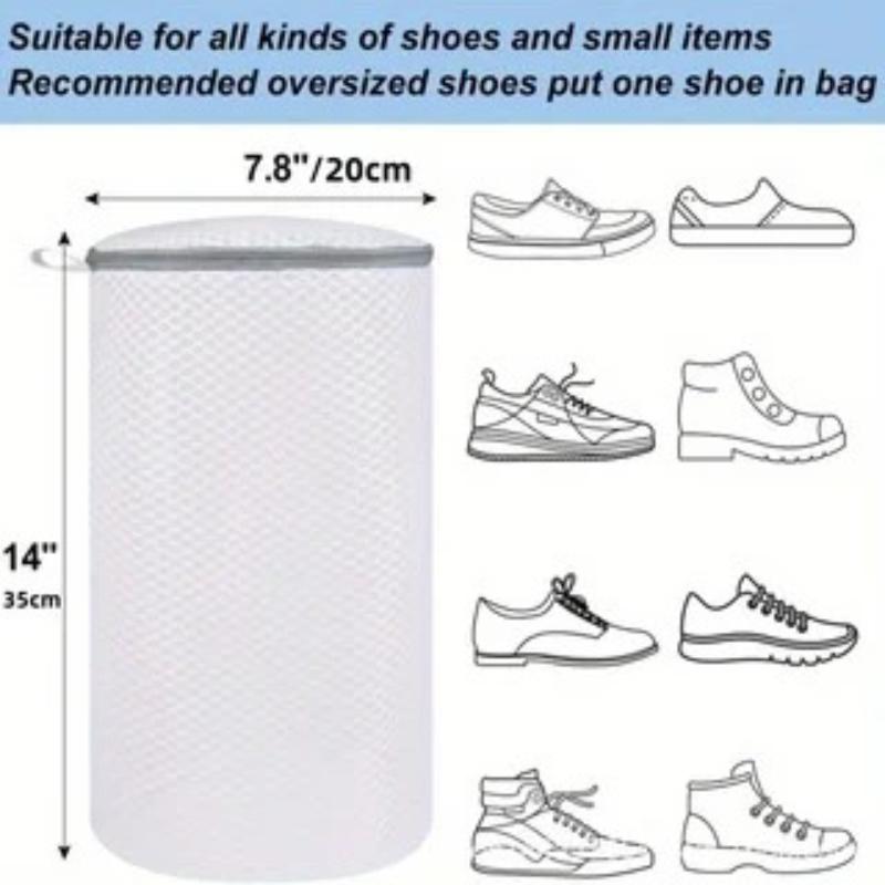 Large Gray Honeycomb Washing Bags | Mesh Sneaker Laundry Bag, Suitable for Protection of Clothing and Underwear, Gym Shoes
