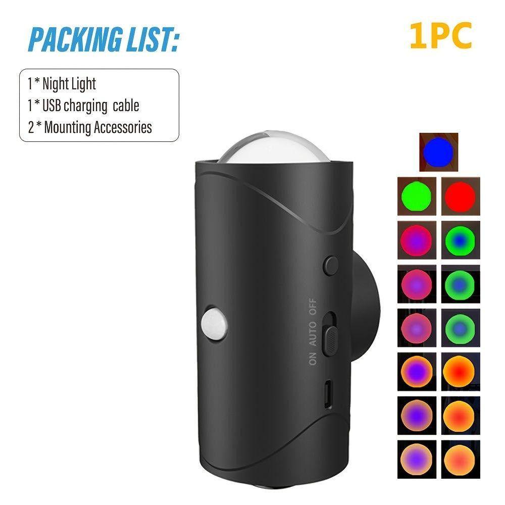 Magnetic LED Night Light Automatic Sensing Room Decor Light Creative Wall Lamp  Gift