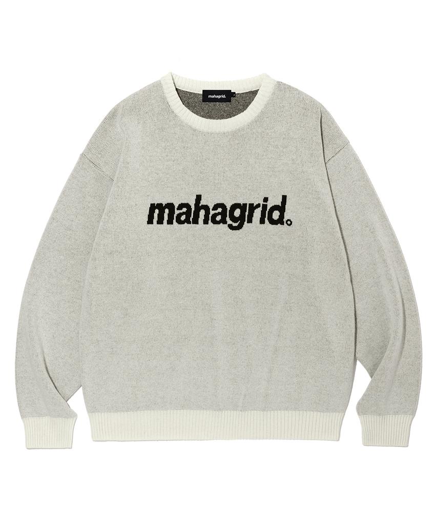 MAHAGRID Basic Logo Knit Sweater Ivory(Mg2Efmk620A)
