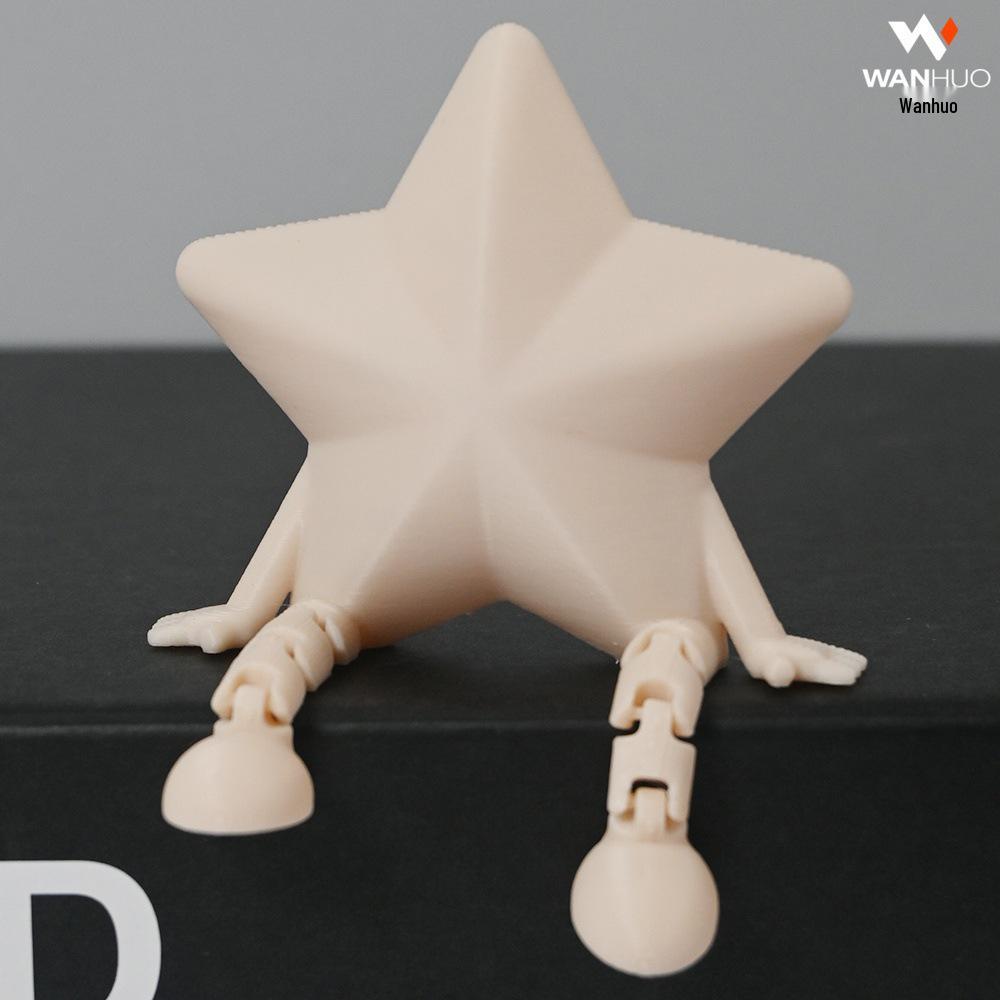 Cute Star Movable Joint Toy Doll - 3D Printed Handcrafted Gift Ornament