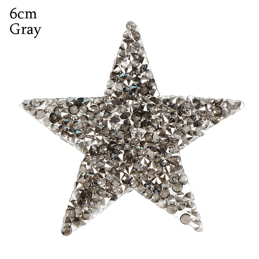 Star Motifs Thermal Transfer Pentagram Sticker Rhinestone Patches Clothing Accessories Hotfix