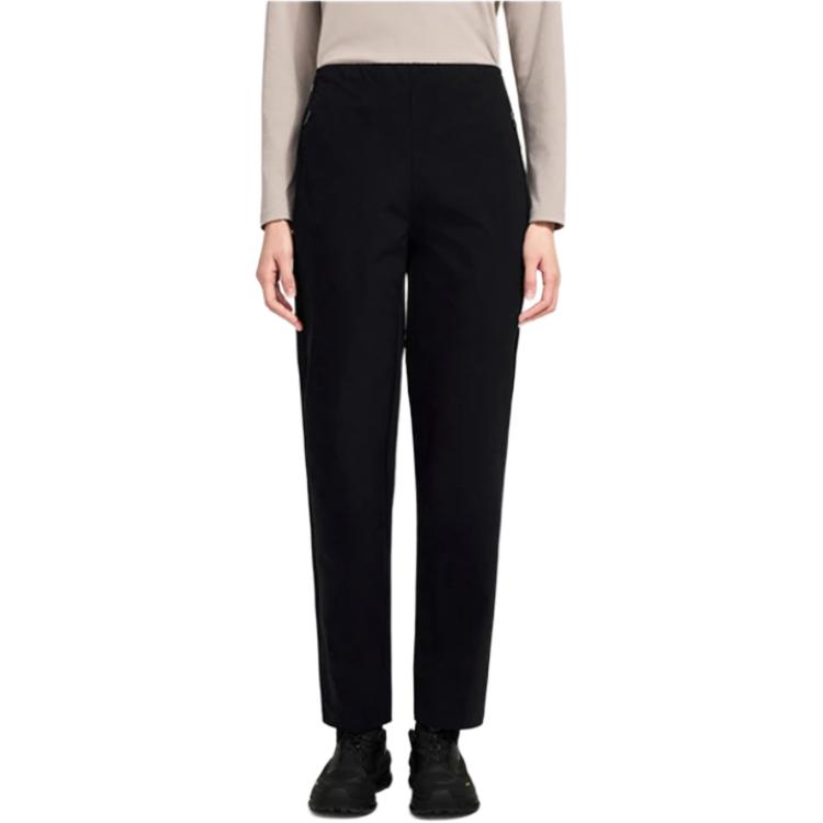 Li-Ning Honor Gold Standard Series Simple Solid Color Mid Waist Soft Casual Versatile Sports Long Pants Women bottoms AYKW838-3