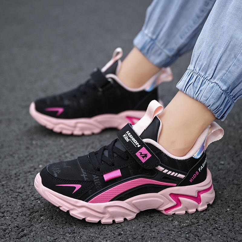 Girls Shoes Autumn Children's Shoes Girls Soft-soled Leather Surface Casual Running Shoes Girls Shoes Children's Sports Shoes