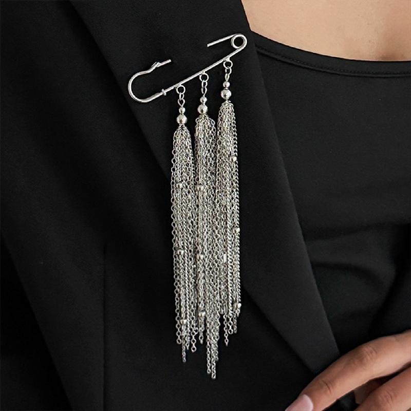 1 pièce Luxe discret Multi-fonctionnel Cadeaux Ensemble Alliage Gland Perlé Broche Gland Léger Boucle Fixe Exquise Élégance