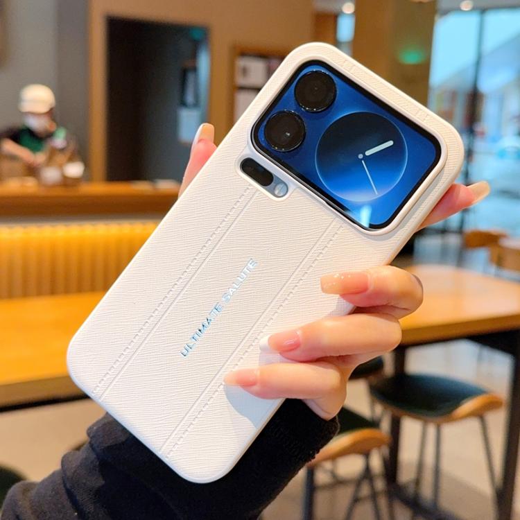 Metal Camera Lens Frame Buttons Vegan Leather Phone Case For Xiaomi 14 Ultra, Shockproof Protective Cover