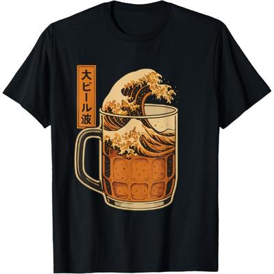 Great Beer Wave Japanese Ukiyoe Style Beer Mug T-Shirt