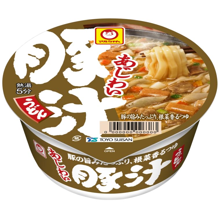 Maruchan Instant Cup Noodles 6 Varieties 12 Pieces Set Assortment (Red Fox Udon East Green Tanuki Tempura Soba White Mochi Black Pork Curry Navy Soup