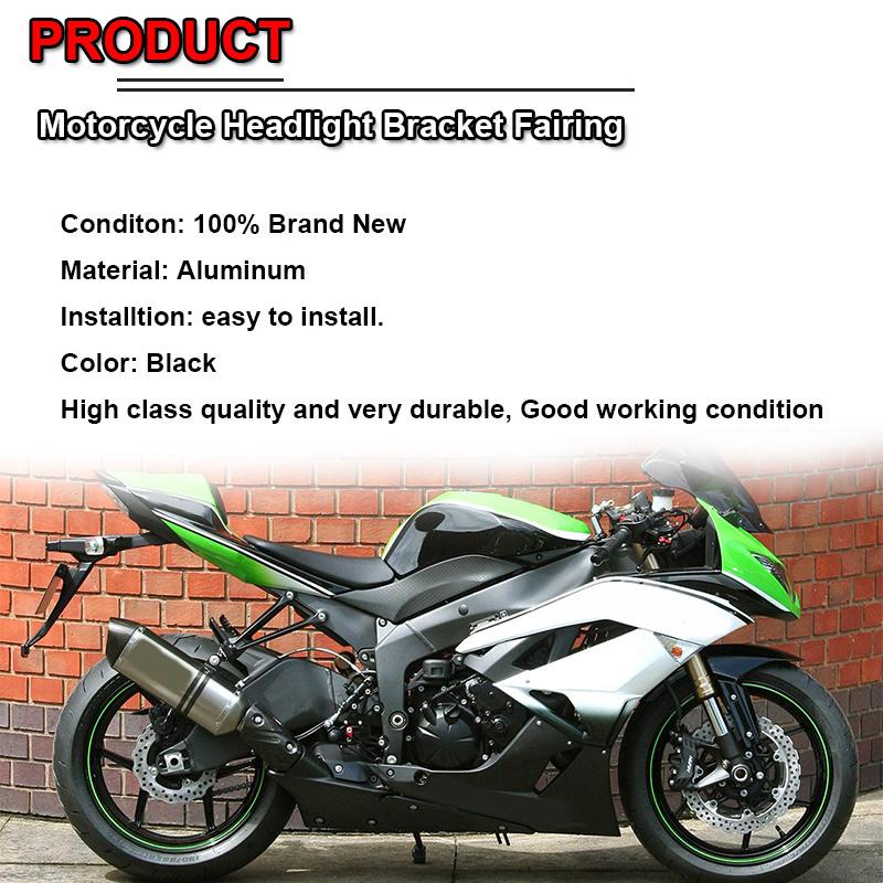 ZX 6R Motorcycle Upper Front Headlight Fairing Stay Bracket Cowling Holder Fit For KAWASAKI NINJA ZX-6R ZX6R 2009 2010 2011