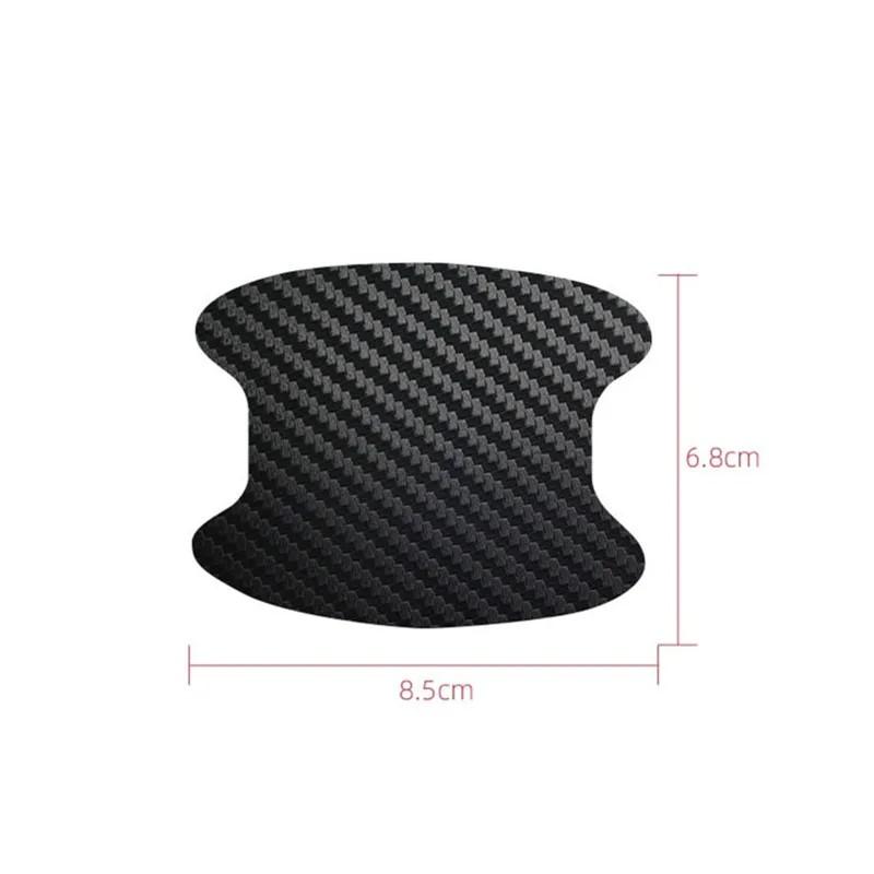 4Pcs Hot Car Stickers Door Handle Carbon Fiber Protector Anti Scratch Car Automobiles Handle Protection Car Accessories