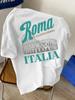Rom Kolosseum Italien Grafik T-Shirt Die Ewige Stadt Italien Reise Y2k Unisex Weiche Baumwolle Kurzarm Sommerurlaub Oberteile