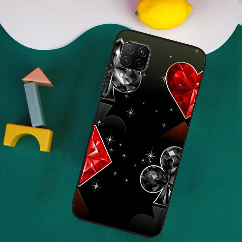 Ace of Spades Poker For Huawei Nova Y73 Y72 Y70 Y90 Y60 Y61 Y91 12s 12i 11i 8i 9 10 SE P40 Lite P30 P60 Pro Case