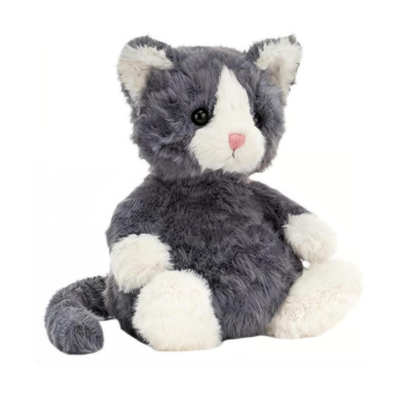 

JELLYCAT Серия Кошки Животное Варежка Котенок Молли Котенок Темно-серый Кукла Плюшевая кукла 19 см Высота