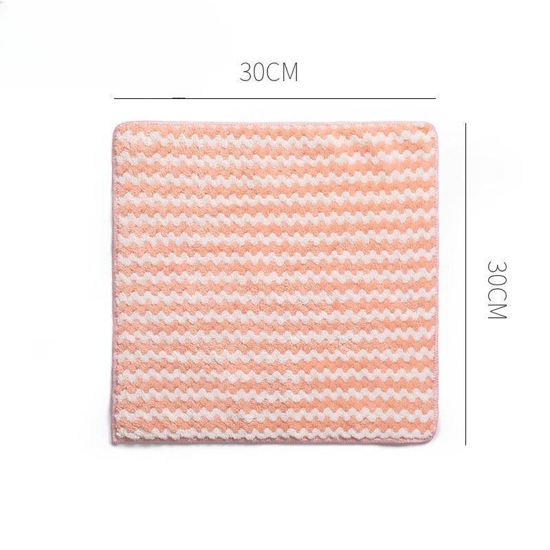Wall-mounted Coral Velvet Hand Towels Cleaning ClothsDishclothsKitchen Cleaning Cloths Household Non-shedding Absorbent Wipes