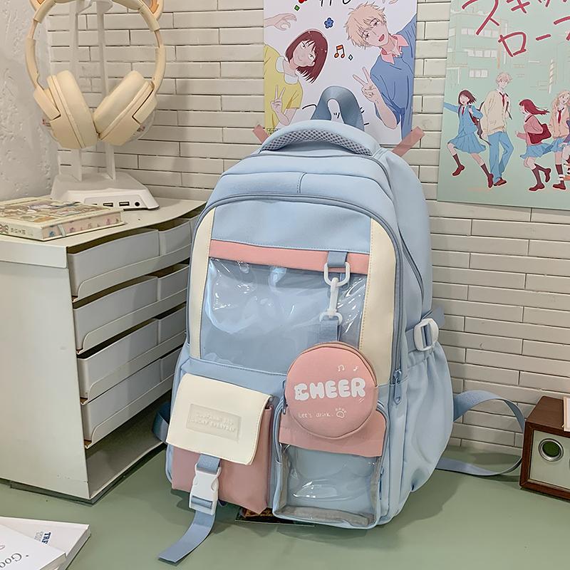 Lightweight Student Schoolbag Women's Large Capacity Travel Backpack Backpack