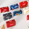Christmas Transparent Window Tin Box Cookie Candy Tinplate Chocolate Storage Box With Exquisite Lid Christmas Gift Packaging Box