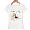 I Love my Friend Welsh Corgi TShirt summer fashion Women tshirt Hipster cool Corgi Dog casual maiden Tops Cute female Tees