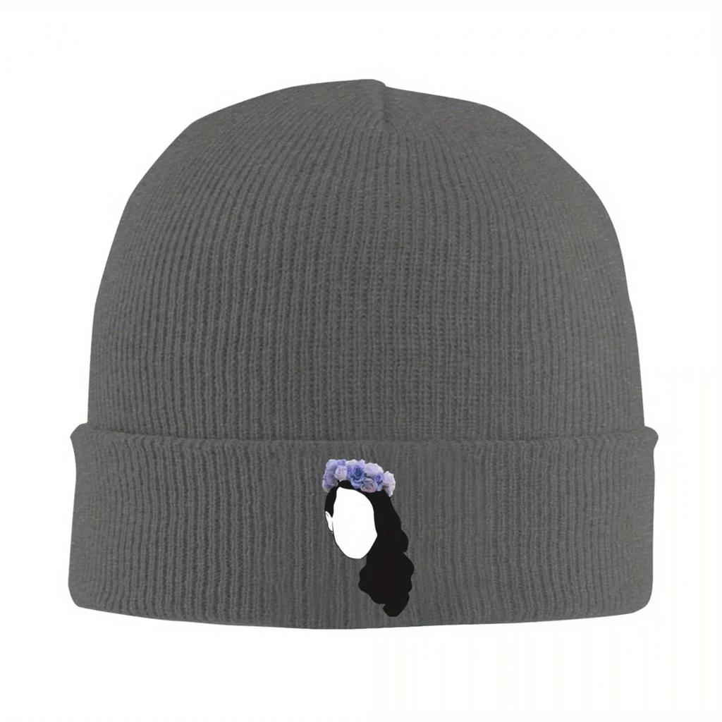 New Lana Del Rey Simplistic Hats Autumn Winter Beanie Warm Ultraviolence Hip Hop Music Album Caps FeUnisex Unisex Acrylic Knitt