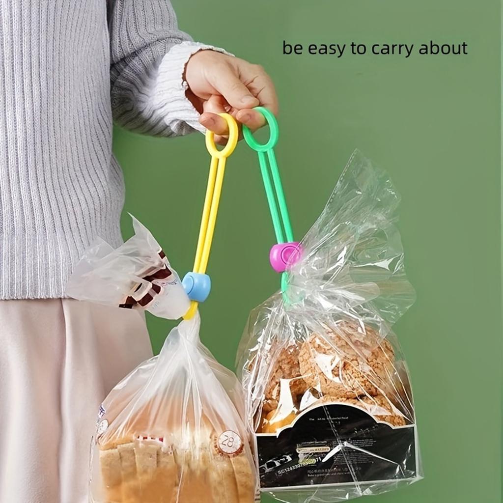 1/5/10pcs Portable Bag Storage Sealing Clips Random Color Snack Grain Preservation Cable Clips for Home Kitchen Office