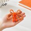 Plush Ball Teaser Toy Mesh Tube Cat Toy Butterfly Shape Interactive Chew with Bells Toys for Multi Households And Balls Flexible Indoor Cats Kittens