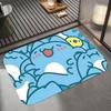 Anime C-capoo Floor Mat Diatomite Bath Mat, Quick Dry Absorbent Non-Slip Door Mat