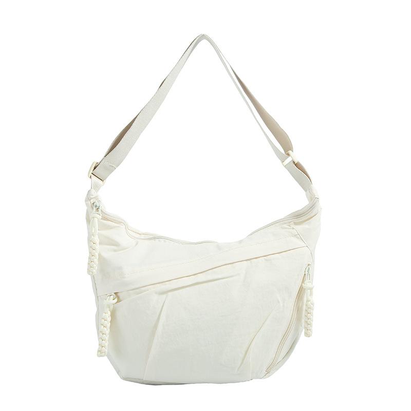 One-shoulder Cloth Bag Versatile Dumpling Bag Women's Japanese Simple Large-capacity Messenger Bag Women's New Student Small Cross Bag