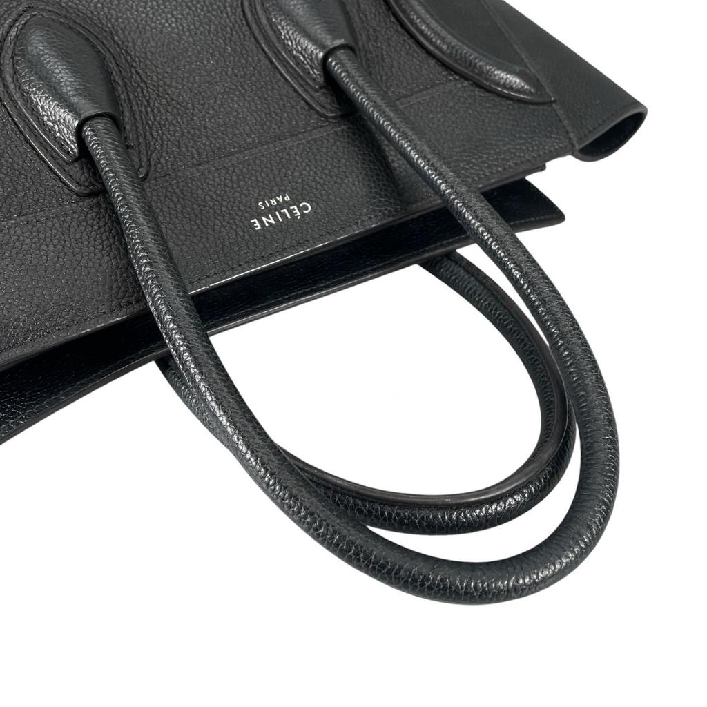 CELINE Luggage micro shopper S-AI-4168 Handbag black Women used