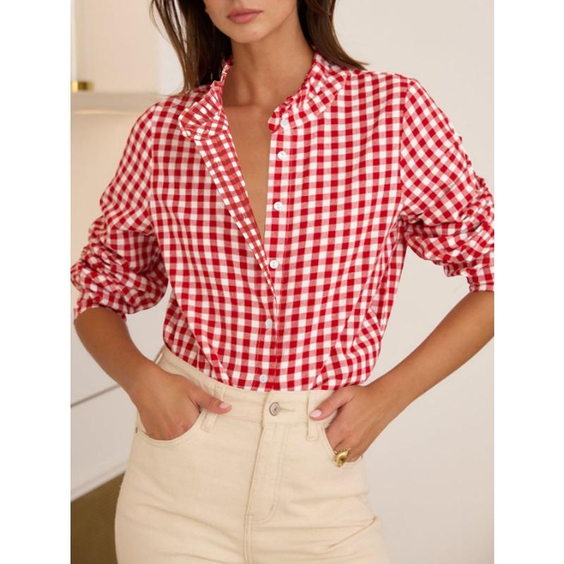 BITCED Women's Fashion Casual Long Sleeve Blouses & Shirts International design