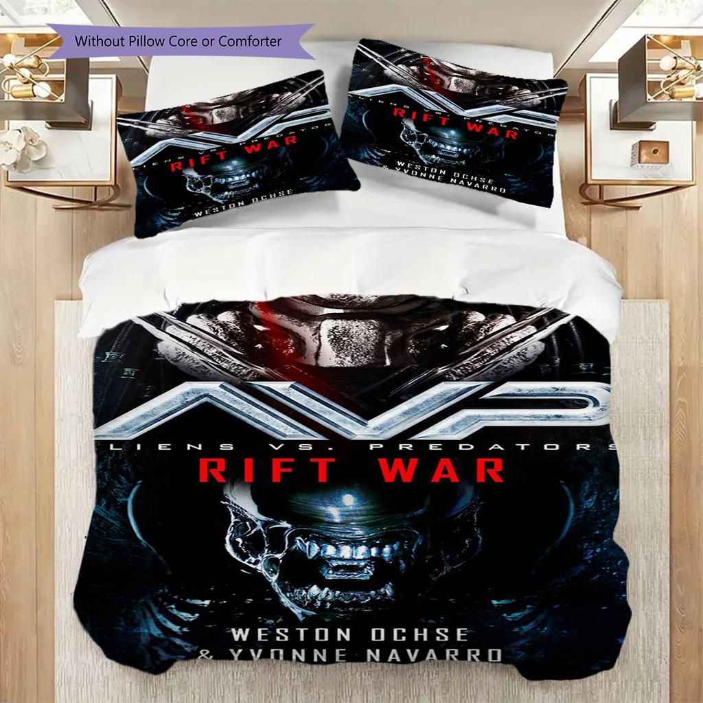 Predator Vs Alien Final Showdown Bedding 1 Duvet Cover 2 Pillowcase Without Core Soft And Comfortable Christmas Birthday Gift Bedding Set