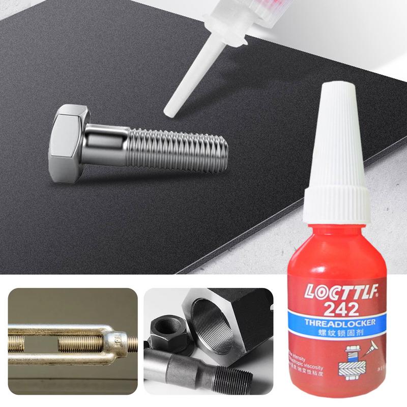 10ml Threadlocker 242 Screw Glue Thread Locking Agent Anaerobic Glue Anti-loose Medium Strength For M6-M20 Thread