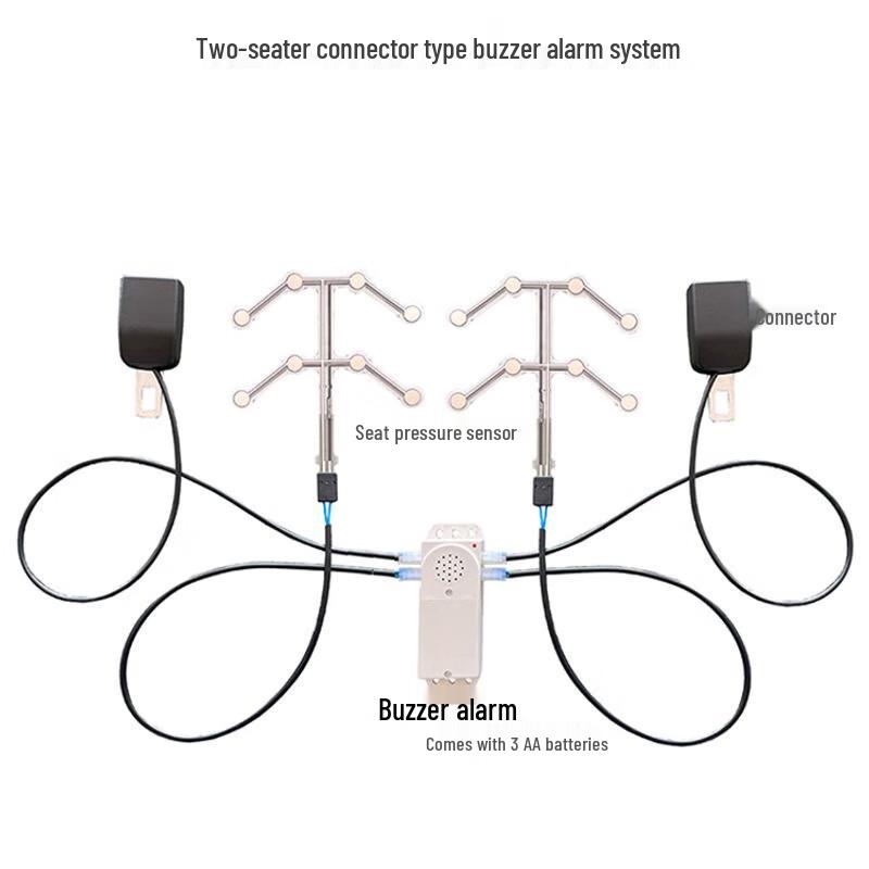 

Wireless Dual Seat Belt Alarm Reminder