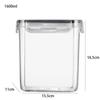 520-2000ml Sealed Jars Transparent Keep Fresh Function Kitchen Storage Container Moisture-proof Food Storage Tank