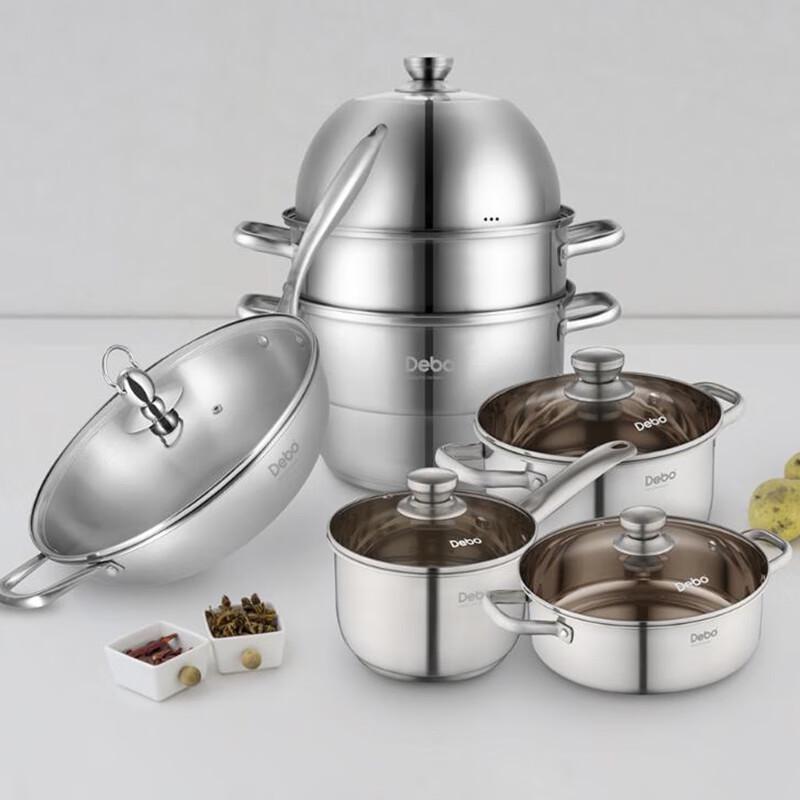 Debo Stockholm 5-Piece Stainless Steel Cookware Set