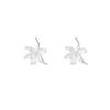 New 925 Sterling Silver Flower Earrings Distinctive Geometric Shape Women Earrings Birthday Gift for Friends Exquisite Jewelry