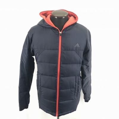 Hooded High Ratio 80% Down Jacket / Men's S / Navy / Performance Logo Chest / Lightweight(USED)