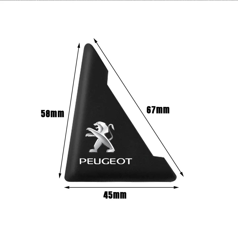 2026 Hot Car Sticker 2pcs Silicone Car Door Corner Anti-Scratch Protector Cover Accessories For Peugeot 206 308 307 208 207 3008