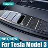 For Tesla Model 3 2017-     2024 2025 Stainless Car Front Trunk Panel Bumper Protection Mat Cover Accessories