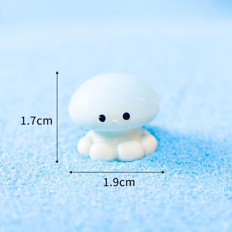 Creative Resin Ocean Animal Dolphins Qctopuses Jellyfish Figurine Landscape Car Ornaments Decor Aquarium Fish Tank Small