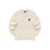 Fila Fusion Fob Series Letter Round Neck Fleece Pullover Sweatshirt Unisex Sweatshirt Milk-Beige T11U343205FBG