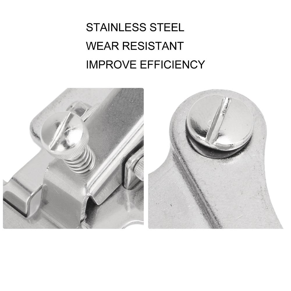 Multifunktions-Nähmaschine Saumfuß Dicke Verstellbar Anti-Kräuseln Nähmaschine Crimper Swing-Away Edelstahl