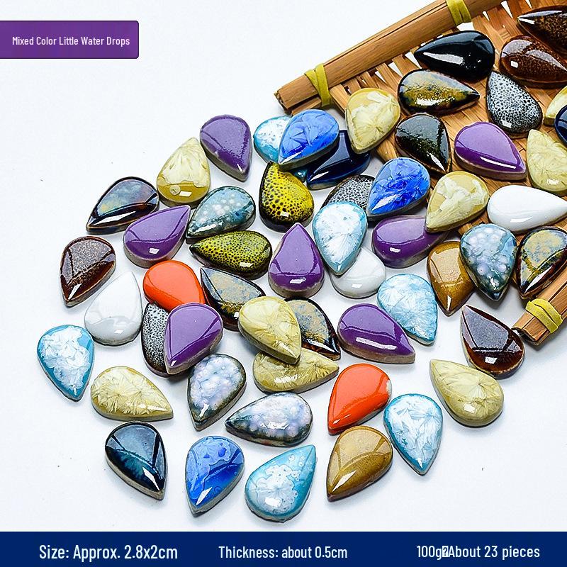 Handmade Ceramic Mosaic Art Kit: Blue & White Porcelain Pieces for Creative Parent-Child Projects