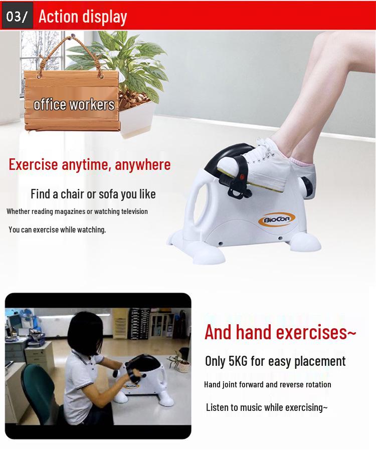 Compact Folding Exercise Bike - Home Leg Trainer