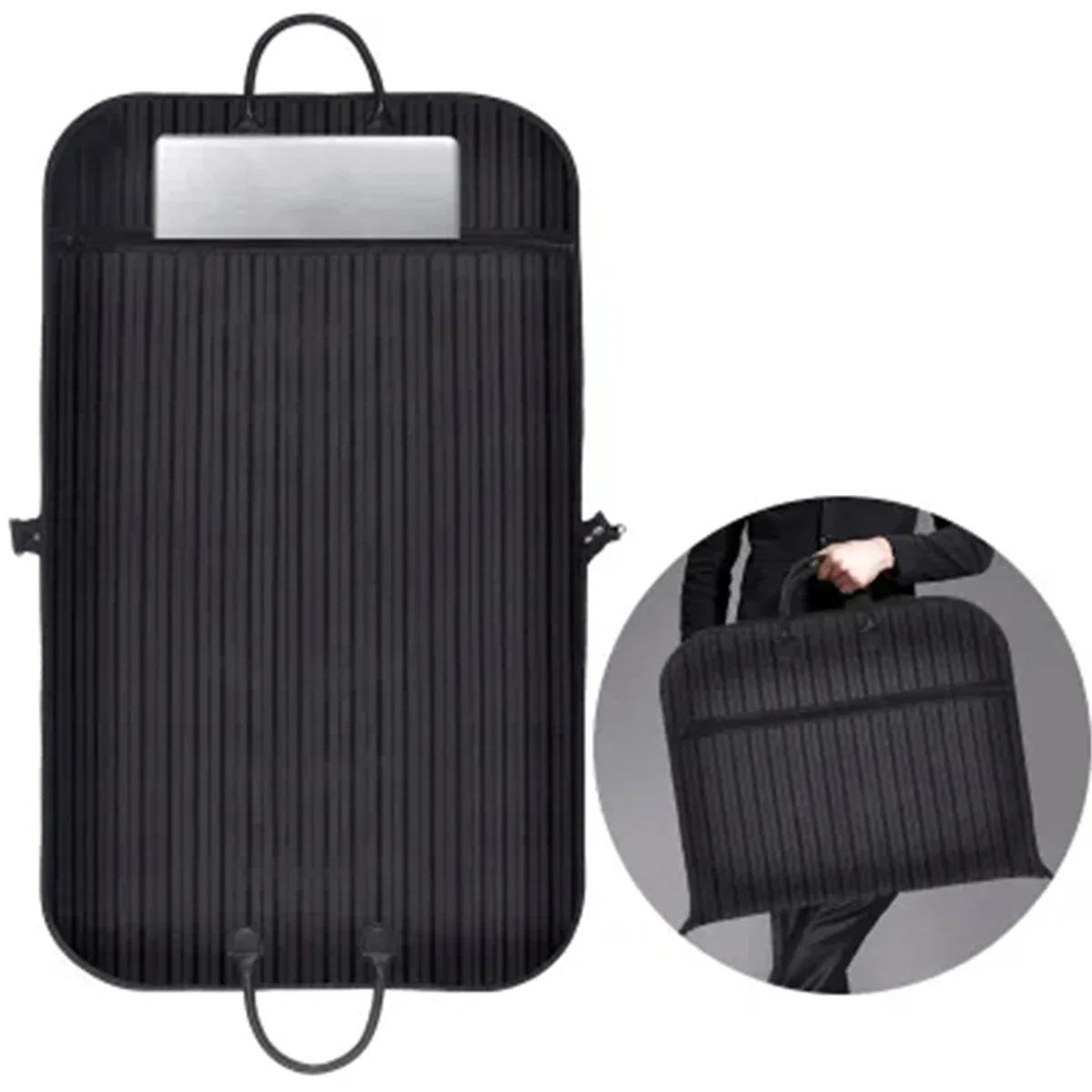 

Чехлы для одежды, дышащие, моющиеся, чехлы для одежды, переносные, многоразовые, чехол для костюма, пылезащитный чехол для одежды, костюм из ткани Оксфорд чёрный