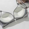 Women's Front Closure Push Up Bra Cross U Shaped Halter Neck Strapless Design Sexy Backless Comfortable Seamless Wireless Beauty Back