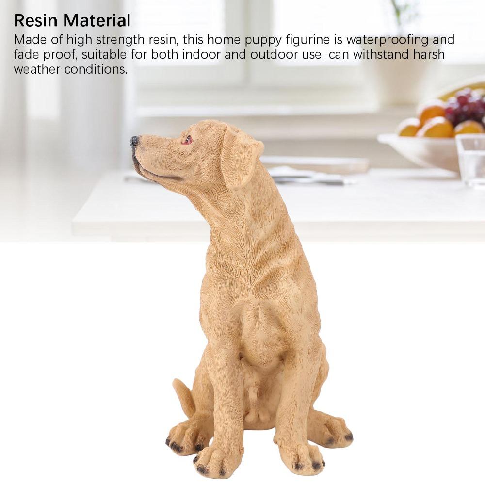 Anti Fade Dog Figurine Desktop Puppy Statue Cute Dog Decorative Figurine Home